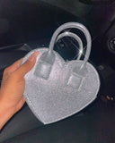 Glitter Heart Mini Handbag