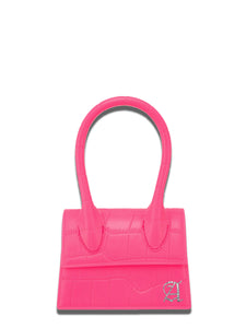 Celebrity Initial Mini Bag - Neon Pink