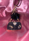 Tweed Handbag Keychain