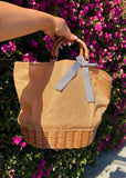 Valley Girl Straw Tote Bag